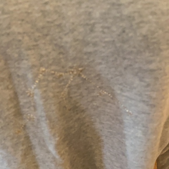 LOFT Sparkle Stars Gray and Silver Top - Picture 8 of 8